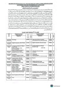 484. Date Sheet for the HSSC First Annual Examination 2026_page-0001